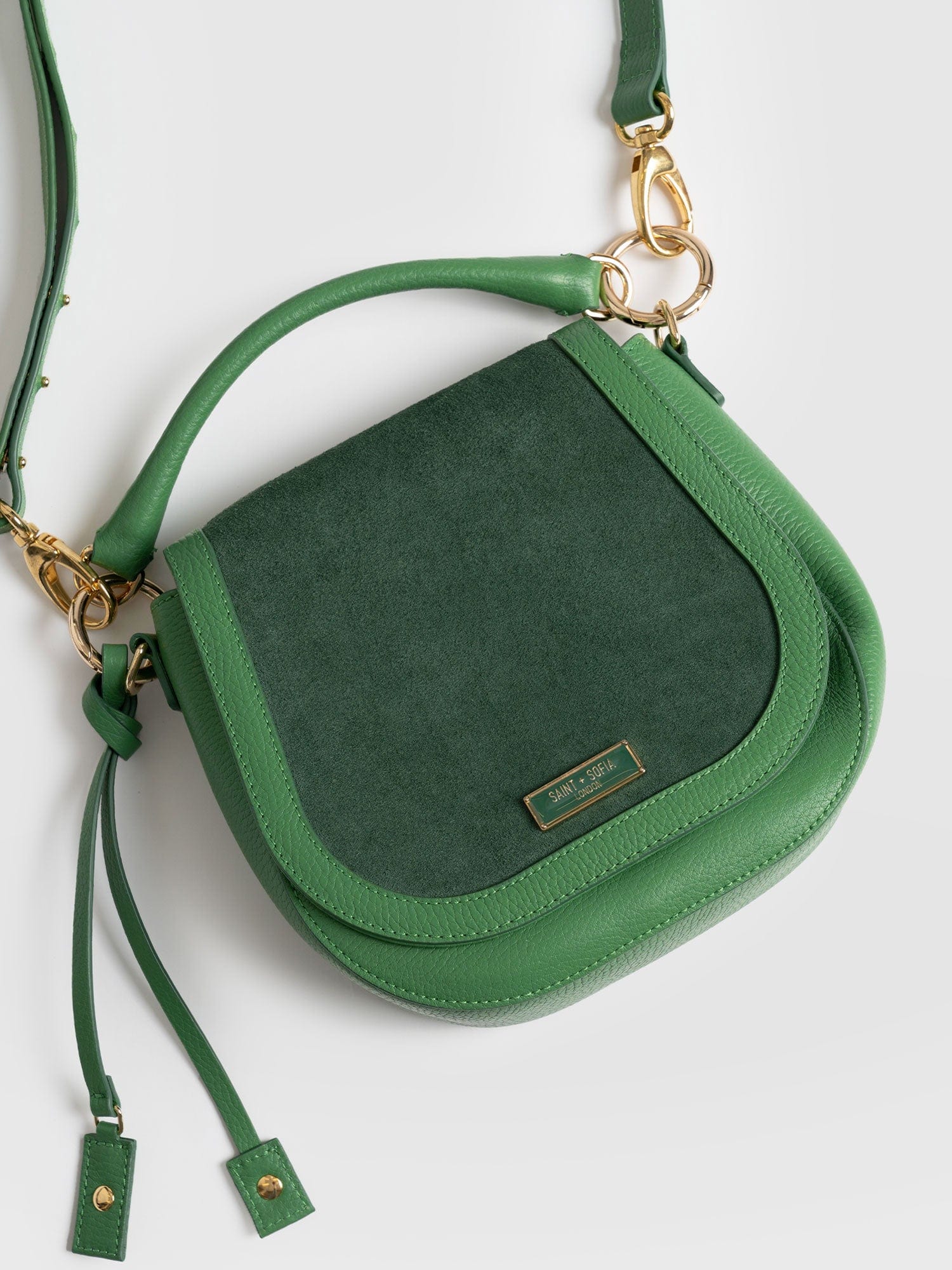 Saddle Bag Green - Women's Handbag | Saint + Sofia® USA